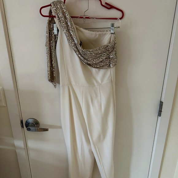 Jay Godfrey One Shoulder Jumpsuit - Picture 1 of 6